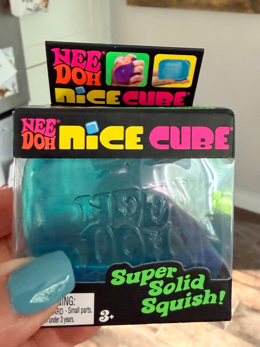 NEE DOH Nice Cube - Blue Teal Super Solid Squish